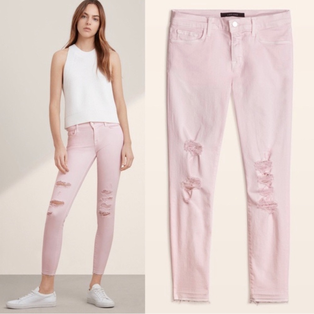 NWT J Brand Orchid Ice Midrise Crop Skinny Jean
